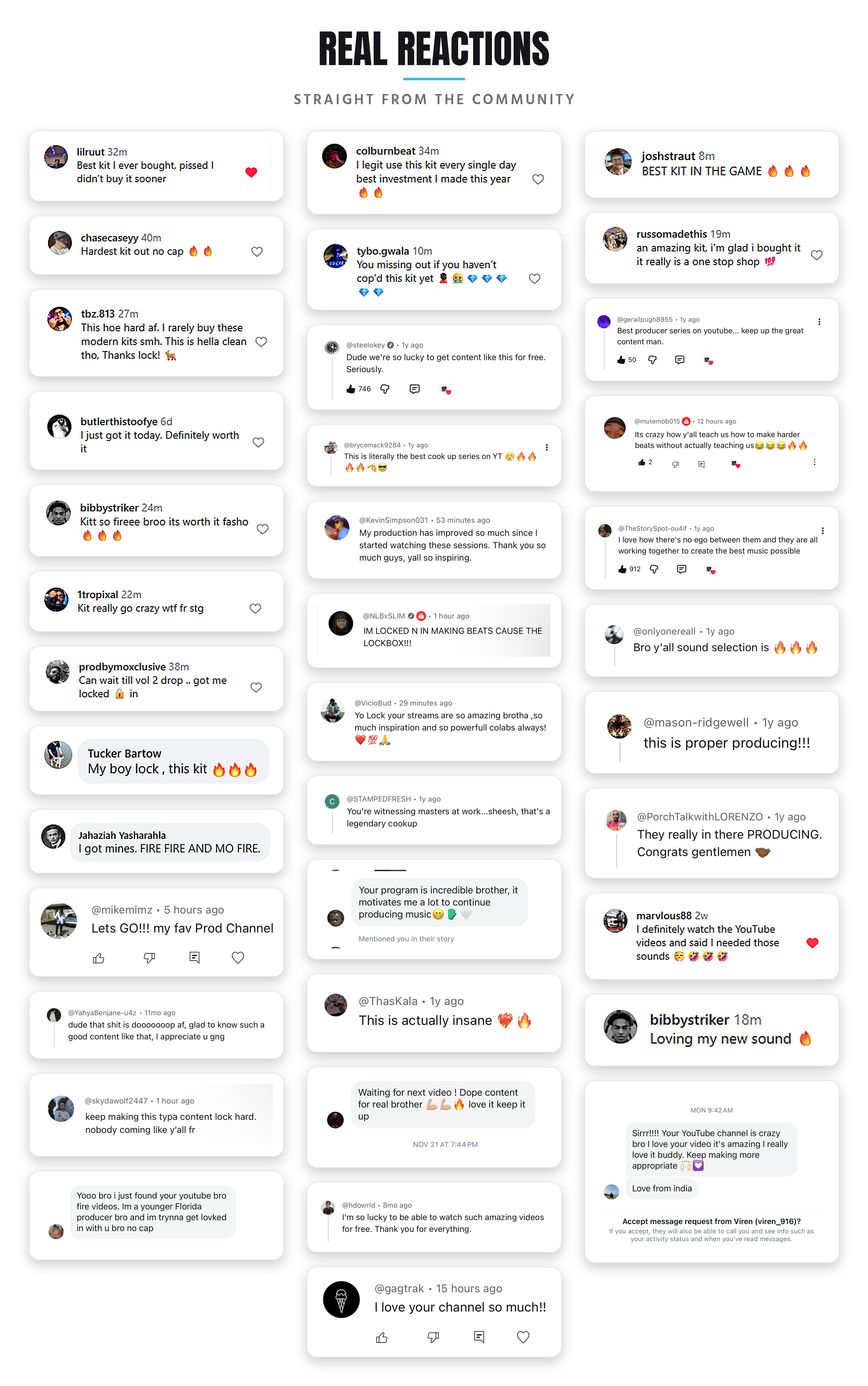 Real reactions to Lockboxx kits — straight from the community