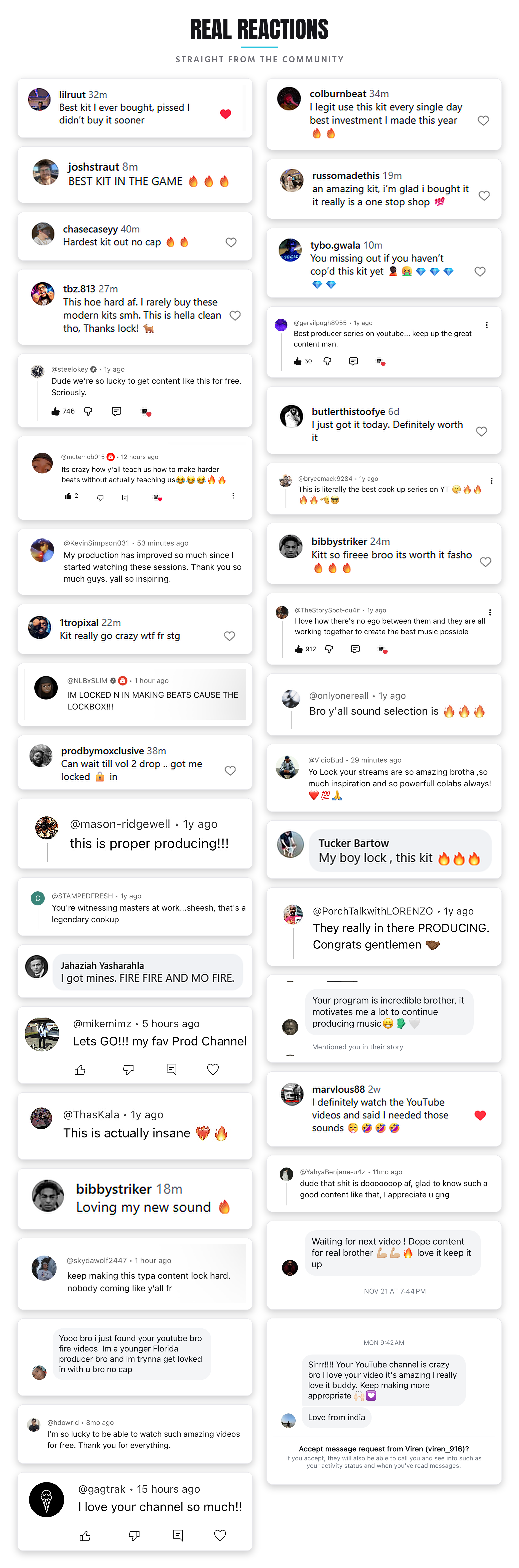 Real reactions to Lockboxx kits — straight from the community